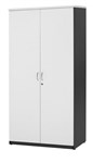 Ys Design Oxley Storage Cupboard Full Door 900 X 450 X 1800Mm White Ironstone
