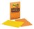 3M 5845-Ssan Post-It Super Sticky Notes Lined 123 X 200Mm Assorted Electric Glow Pack 4
