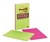 3M 5845-Ssuc Post-It Super Sticky Ruled Meeting Notes 123X200Mm Assorted Jewel Pop Pack 4