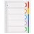 Marbig Dividers Index A4 Colour 5 Tab