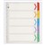 Marbig Dividers Index Extra Wide A4 Colour 1-5 Tab
