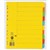 Marbig Extra Wide Dividers A4 10 Tab Manilla Bright