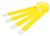 Rexel Tyvek Wristbands With Serial Number Fluoro Yellow Pack 10