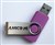 Amicroe Ami16Gb-Usb2Sp Flash Drive Usb Swivel Top 16Gb Pink