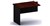Ddk Accent Fixed Empty Desk Return 900 X 600 X 725Mm RedgumBlack