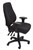 Rapidline Lander Operator Chair 24/7 High Back Fabric Black