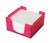 Italplast I 130Ptpk Tinted Coloured Memo Cube With Paper Tint Pink