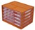 Italplast I 326Fm Fruit A4 Document Cabinet 5 Drawer Mandarin