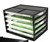 Italplast I 326Gr Greenr Document Cabinet 5 Drawer Black