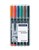 Staedtler Lumocolor Permanent Markers Fine 0.6Mm Wallet 6