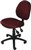 Ys Design Tasman Task Chair Medium Back No Arms Burgundy