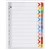 Marbig Dividers Index A4 Colour 1-12 Tab