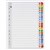 Marbig Dividers Index A4 Colour 1-20 Tab