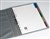 Avery 87693 L7430-5 Dividers A4 White Coloured Insertable Tabs Wizard Extra Wide