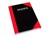 Cumberland Red & Black Gloss Notebook Index A5 200 Pages