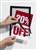 Durable Magaframe Sign Holder Adhesive Back A5 Black Pack 2