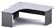 Ddk Accent Radial Workstation 2 Piece Left Hand Return 1800 X 750 / 1800 X 600 X 725Mm Grey/Grey