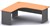 Ddk Accent Radial Workstation 2 Piece Left Hand Return 1800 X 750 / 1800 X 600 X 725Mm Is/Crownbeech