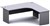 Ddk Accent Radial Workstation 2 Piece Right Hand Return 1800 X 750 / 1800 X 600 X 725Mm Grey/Grey