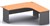 Ddk Accent Radial Workstation 2 Piece Right Hand Return 1800 X 750 / 1800 X 600 X 725Mm Is/Crownbeech