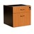 Ys Design Oxley 1 Drawer And 1 File Fixed Pedestal 472 X 470 X 450Mm Beech Ironstone