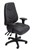 Rapidline Lander Operator Chair 24/7 High Back Leather Black