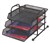 Italplast I 340 Wire Mesh 3 Tier Document Tray Black