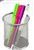 Italplast I343 S Wire Mesh Pen / Pencil Cup Silver