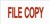 Deskmate Pre-Inked Stamp File Copy Red