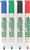 Artline Eco-Green Whiteboard Chisel Asst 2-5Mm Wallet 4