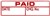 Xstamper 1533 Message Stamp Paid/Date/Cheque No. Red