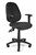 Ys Design 08A Typist Chair With Arms. Black